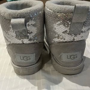Silver Ugg boots